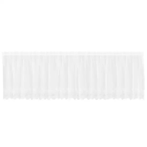 Valge pitskardin lillemustriga, 80 x 500 cm, polüester – 2