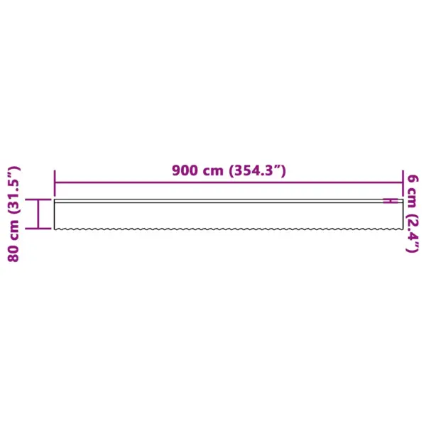 Pitskardin lillemustriga, valge polüester, 80 x 900 cm – 8