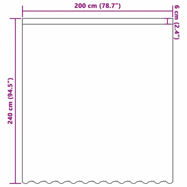 Valge pitskardin lillemustriga, polüester, 240 x 200 cm – 8