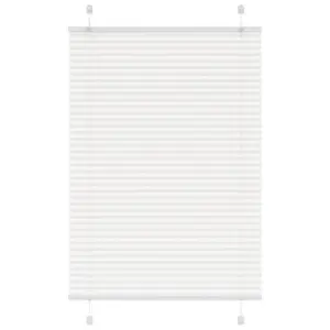 Plisseeritud ruloo valge, 100 x 150 cm, kanga laius 99,4 cm, 100% polüester