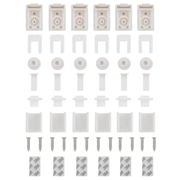 Valge plisseeritud ruloo privaatsuse ja päikesekaitsega, 105 x 150 cm – 12