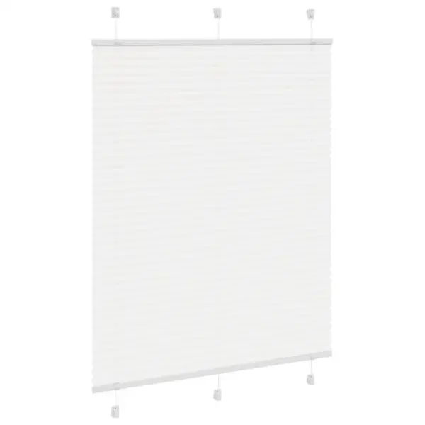 Valge plisseeritud ruloo kahe paigaldusviisiga, 110 x 100 cm, 100% polüester – 3