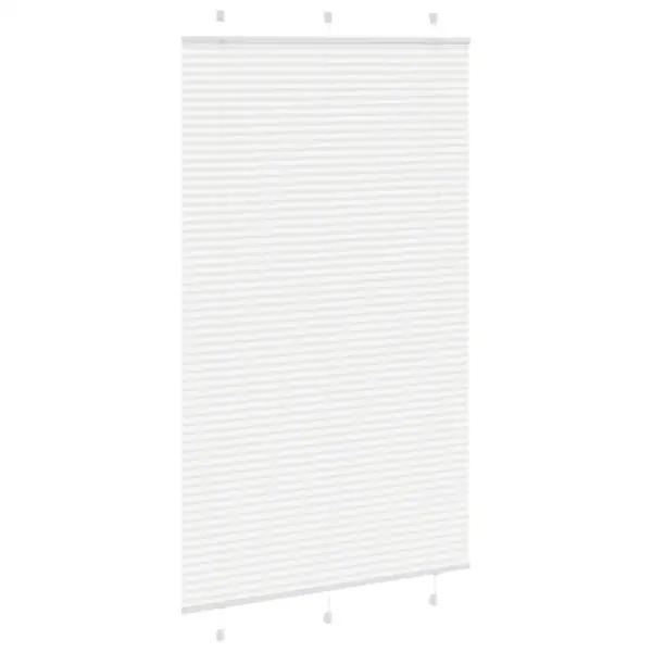 Valge plisseeritud ruloo, 120 x 200 cm, 100% polüester, kanga laius 119,4 cm – 3