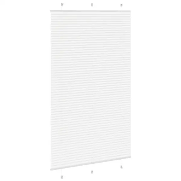 Valge plisseeritud ruloo, 120 x 200 cm, 100% polüester, kanga laius 119,4 cm – 4