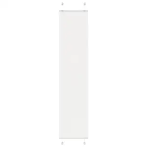 Valge plisseeritud ruloo 40 x 200 cm, 100% polüester, puurimiseta paigaldusvõimalusega