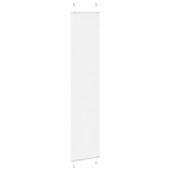 Valge plisseeritud ruloo 40 x 200 cm, 100% polüester, puurimiseta paigaldusvõimalusega - 3