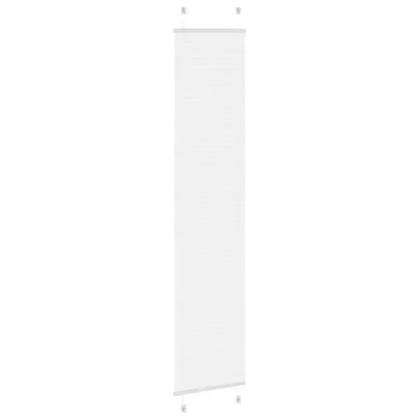 Valge plisseeritud ruloo 40 x 200 cm, 100% polüester, puurimiseta paigaldusvõimalusega - 4