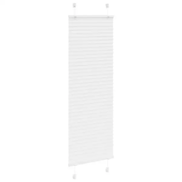 Plisseeritud ruloo privaatsuse ja päikesekaitsega, valge, 45 x 100 cm, kanga laius 44,4 cm – 3
