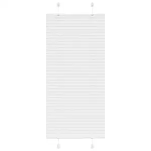 Valge plisseeritud ruloo, 65 x 100 cm, kanga laius 64,4 cm, 100% polüester