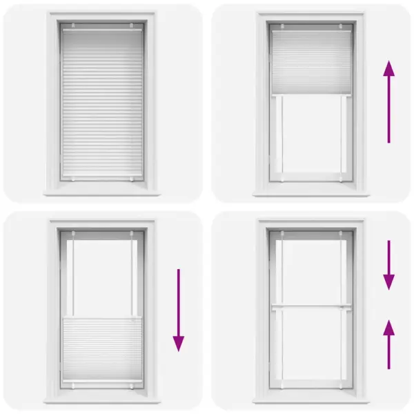 Valge plisseeritud ruloo, 80 x 100 cm, 100% polüester, kahe paigaldusviisiga – 7