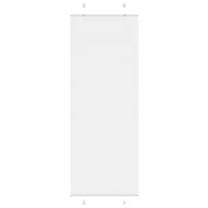 Valge plisseeritud ruloo aknale, 80 x 200 cm, kanga laius 79,4 cm