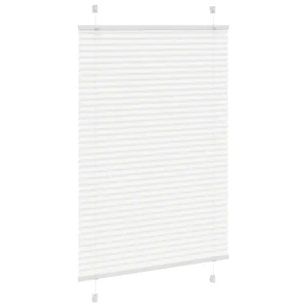 Plisseeritud ruloo privaatsuseks, valge, 90 x 100 cm, kanga laius 89,4 cm - 3