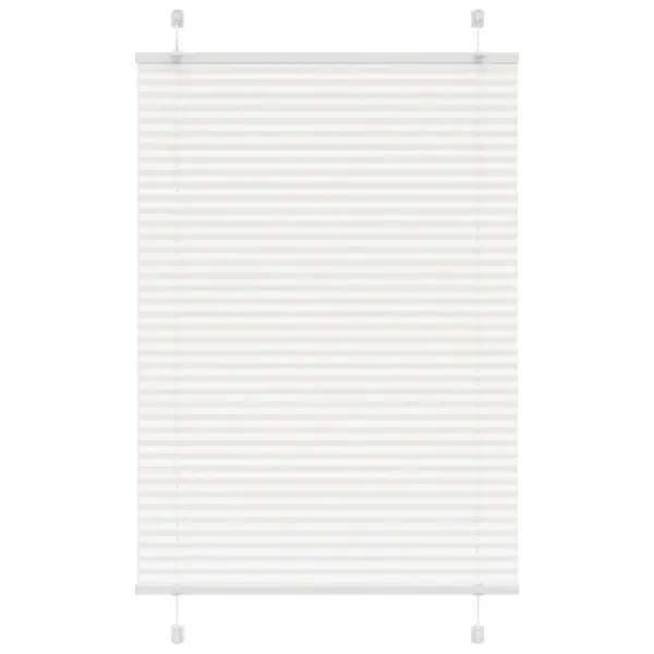 Plisseeritud ruloo privaatsuseks, valge, 90 x 100 cm, kanga laius 89,4 cm - 4