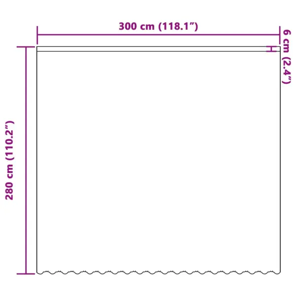 Valge polüester pitskardin lilledega, 280 x 300 cm – 8