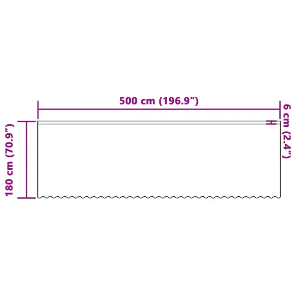 Valge polüester pitskardin lillemustriga, 180 x 500 cm – 8