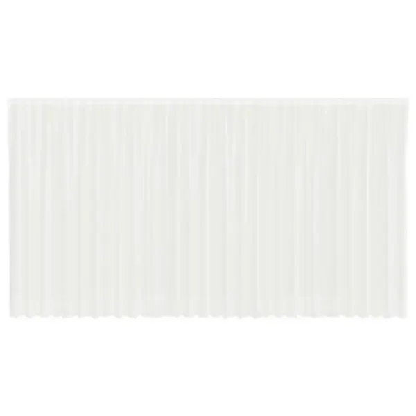 Valge polüester pitskardin lillemustriga, 200 x 750 cm – 2