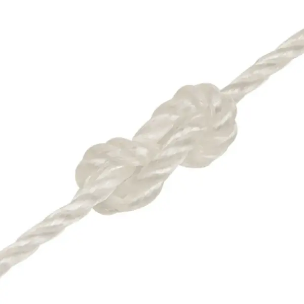 Valge polüpropüleenist töököis, 6 mm, 25 m - 5