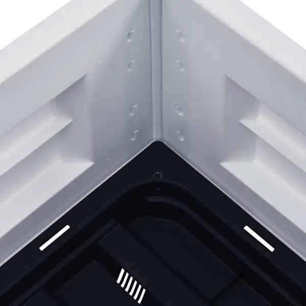 Aia taimelava valgest PPst, 30 l taimekast, 43 x 43 x 35 cm – 4