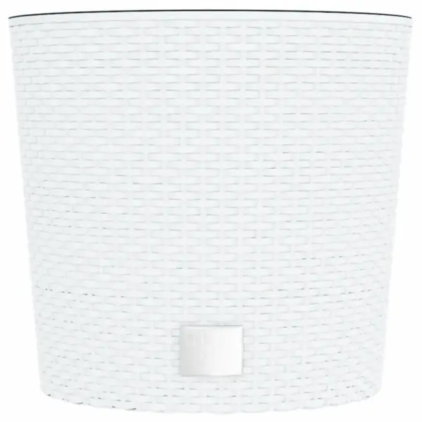 Valge taimekast eemaldatava sisekastiga, PP-rotang, 30 x 27 cm, 15/15,3 l – 4