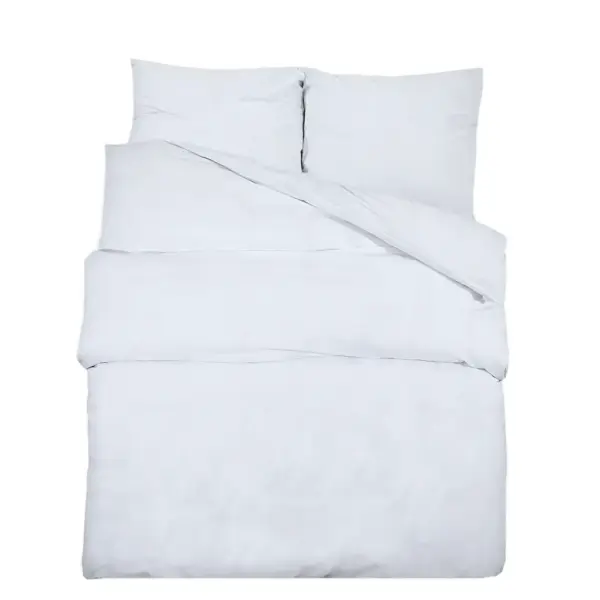 Tekikotikomplekt, valge, 100% puuvill, 240 x 220 cm, 2 padjapüüri 60 x 70 cm – 2