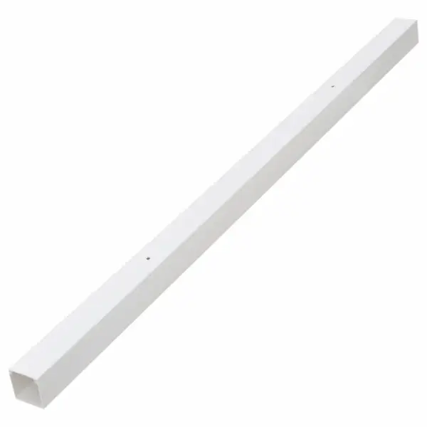 Valge PVC kaablikanalite komplekt, kruvitav, 10 tk, 60 x 40 mm, 1 m – 4