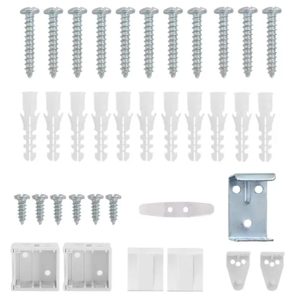 Veneetsia ribakardin, reguleeritav, valge PVC, 213 x 100 cm – 8