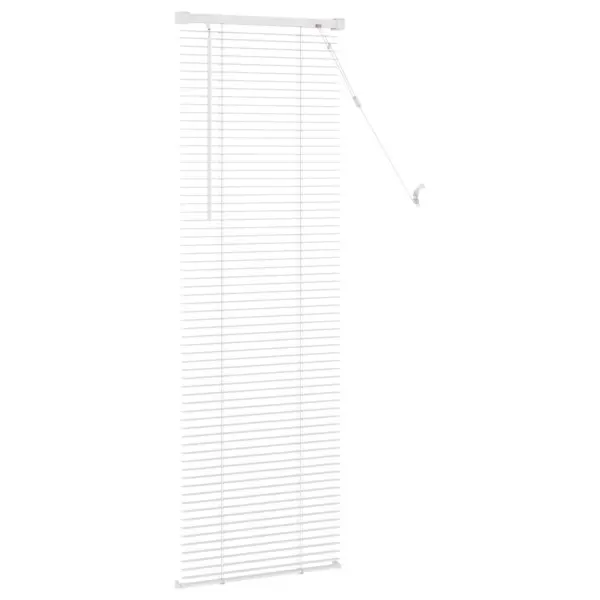 Valge PVC veneetsia ruloo, reguleeritav, 150 x 60 cm – 5