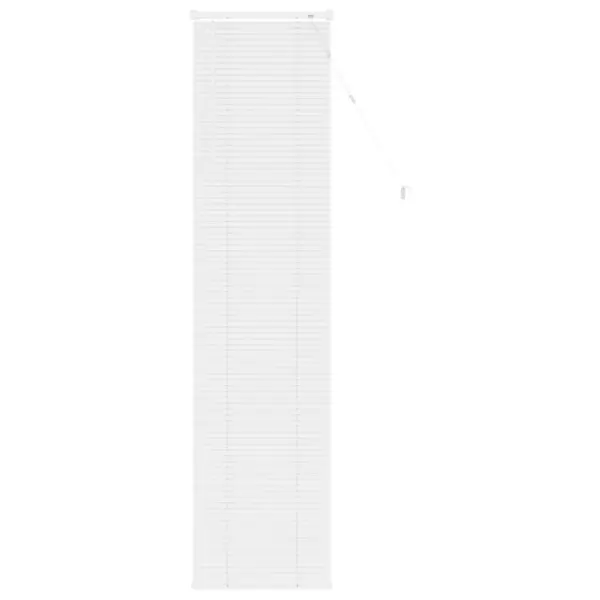Veneetsia ruloo, reguleeritav, valge PVC, 213 x 40 cm - 2