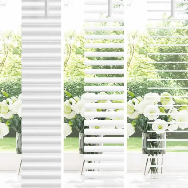Veneetsia ruloo, reguleeritav PVC aknakate, valge, 213 x 90 cm – 4