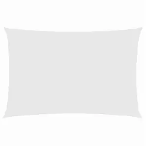 Veekindel ristkülikukujuline päikesepuri valge, 2 x 4,5 m, PU-kattega oxford-kangas