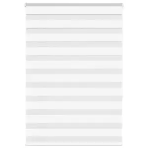 Valge sebra päev-öö ruloo kettmehhanismiga, 115 x 150 cm, kruvi- ja klambrikinnitusega