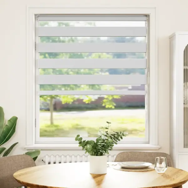 Valge sebra rulookardin kettmehhanismiga, 100 x 150 cm, polüester – 2