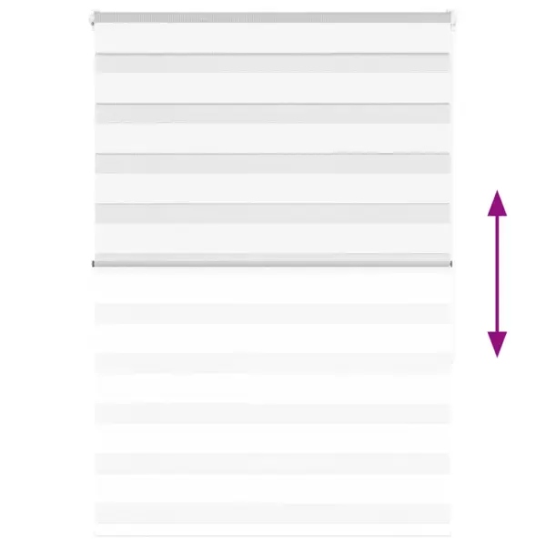 Valge sebra rulookardin kettmehhanismiga, 100 x 150 cm, polüester – 5