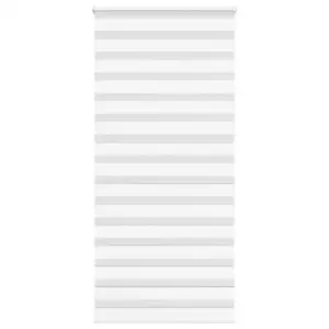 Valge sebra-ruloo kettmehhanismiga, 110 x 200 cm, kanga laius 105,9 cm, 100% polüester