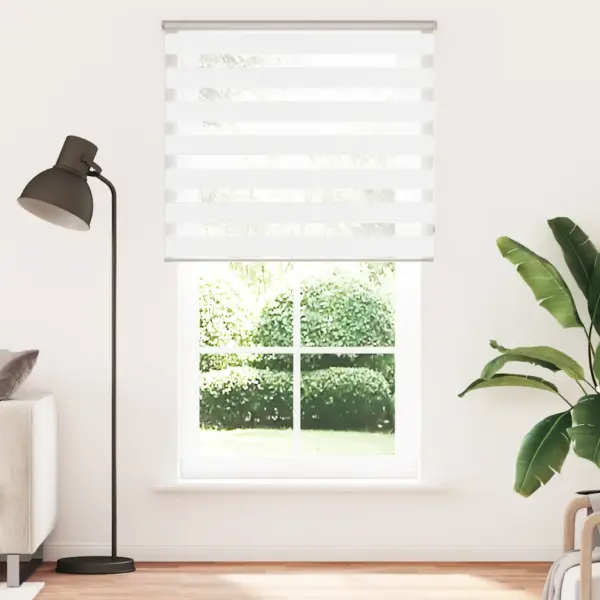 Valge sebra ruloo kettimehhanismiga, 120 x 230 cm, 100% polüester – 2