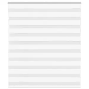 Valge sebra ruloo kettmehhanismiga, 125 x 150 cm, kanga laius 120,9 cm, polüester