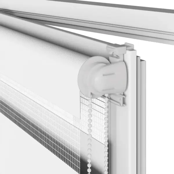 Triibuline sebra ruloo ketiga juhitav, valge, 140 x 150 cm, polüester – 11