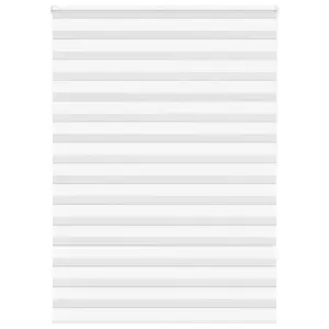 Valge sebra ruloo kettmehhanismiga, 160 x 200 cm, 100% polüster