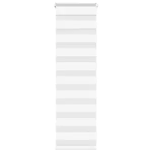 Valge sebra ruloo kettmehhanismiga, 50 x 100 cm, polüester, kahe paigaldusviisiga