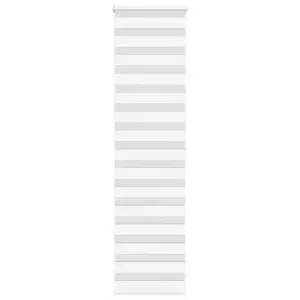 Valge sebra ruloo kettmehhanismiga, 55 x 200 cm, polüester