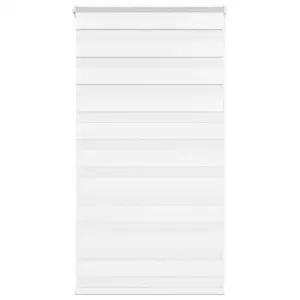 Valge sebra ruloo kettmehhanismiga, 70 x 100 cm, polüester