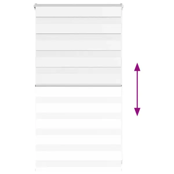 Valge sebra ruloo kettmehhanismiga, 70 x 100 cm, polüester – 5