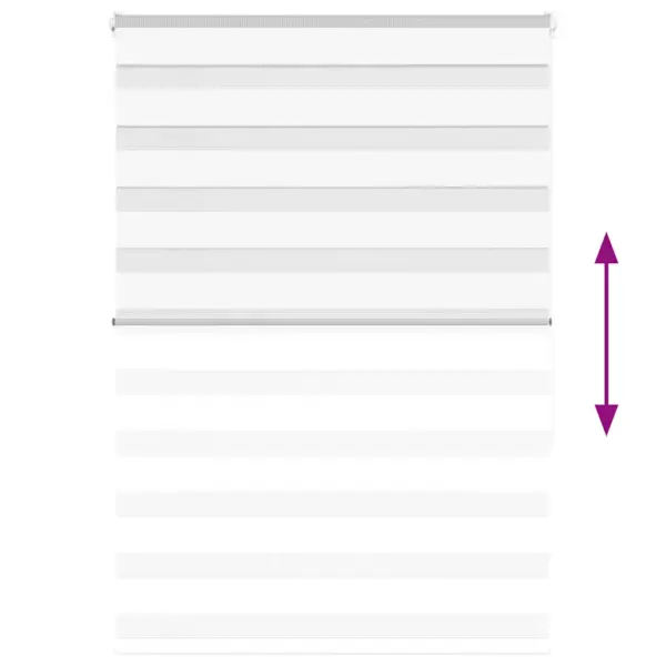 Valge sebra rulookardin kettmehhanismiga, 105 x 150 cm, 100% polüester – 5