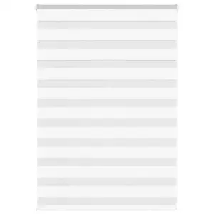 Valge sebraruloo kettmehhanismiga, 100 x 100 cm, 100% polüester