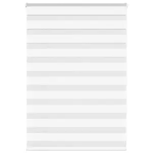 Valge sebraruloo kettmehhanismiga, 110 x 100 cm, 100% polüester