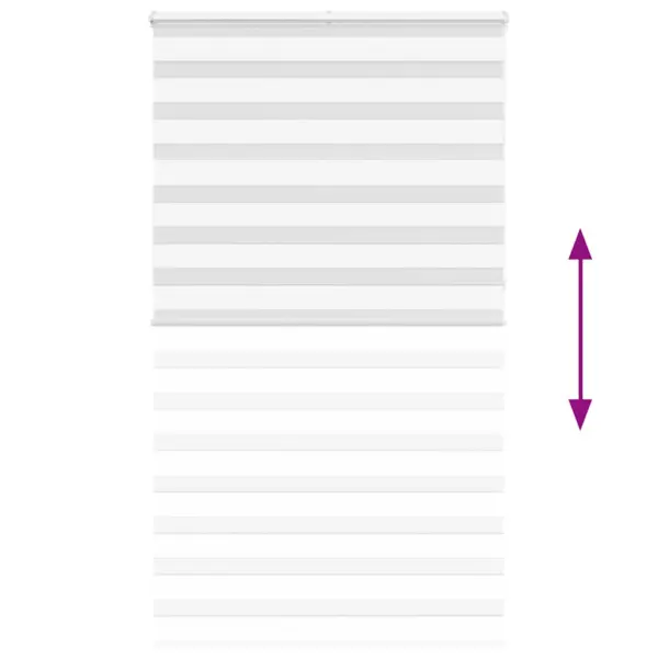 Valge sebraruloo kettmehhanismiga, 135 x 230 cm, polüester – 5