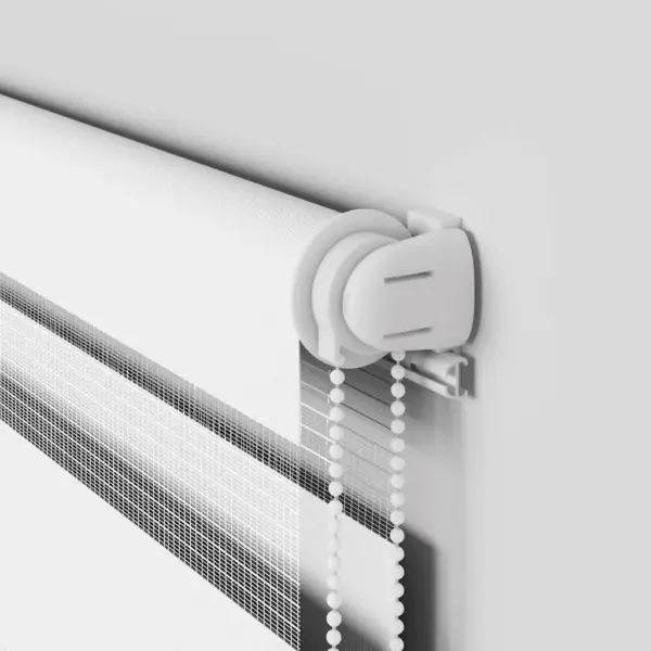 Valge sebraruloo kettmehhanismiga, 150 x 100 cm, polüester – 10