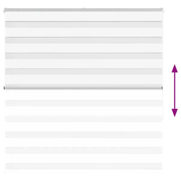 Valge sebraruloo kettimehhanismiga, 150 x 150 cm, polüester – 5