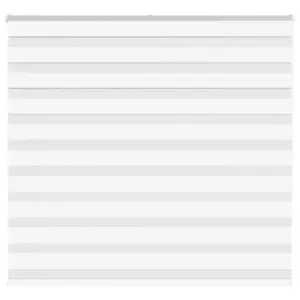 Valge sebraruloo 155 x 150 cm, 100% polüester, kettmehhanismiga