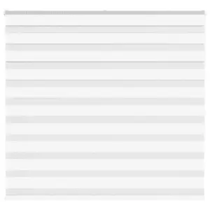 Valge sebraruloo kettmehhanismiga, 160 x 150 cm, 100% polüester